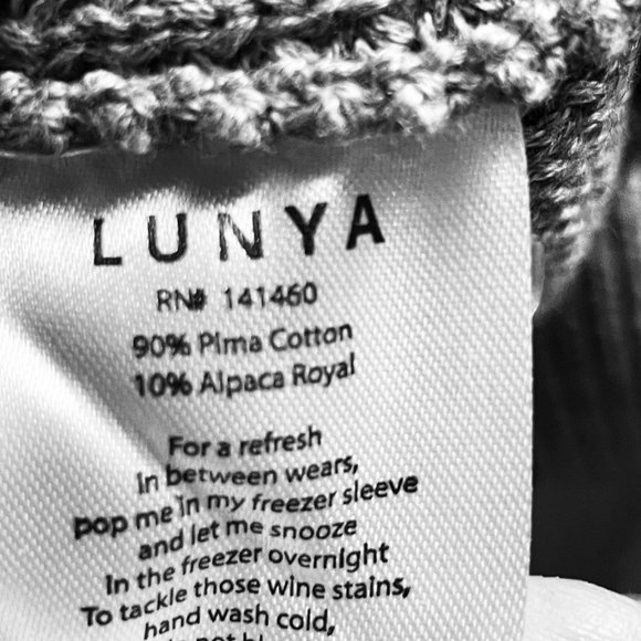 NWT LUNYA Grey Waffleknit Crop Sweater - Picture 8 of 8